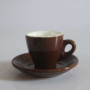 Tách cafe espresso pha máy, men nâu đẹp Gốm sứ Hải Long