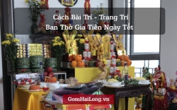 Cách trang trí bàn thờ gia tiên ngày tết