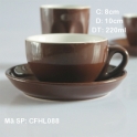 Tách cà phê Capuccino TBN 220ml (Nâu)