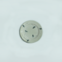 Đĩa men xanh đồng vẽ chuồn phi 16