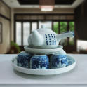 ấm chén pha trà gốm sứ Hải Long Bát Tràng