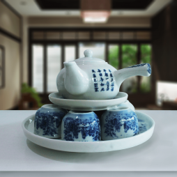 ấm chén pha trà gốm sứ Hải Long Bát Tràng ấm chén pha trà gốm sứ Hải Long Bát Tràng