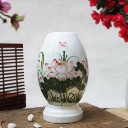 Đèn xông tinh dầu họa tiết hoa sen cỡ lớn Đèn xông tinh dầu họa tiết hoa sen cỡ lớn
