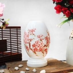 Đèn xông tinh dầu họa tiết hoa mai cỡ lớn Đèn xông tinh dầu họa tiết hoa mai cỡ lớn