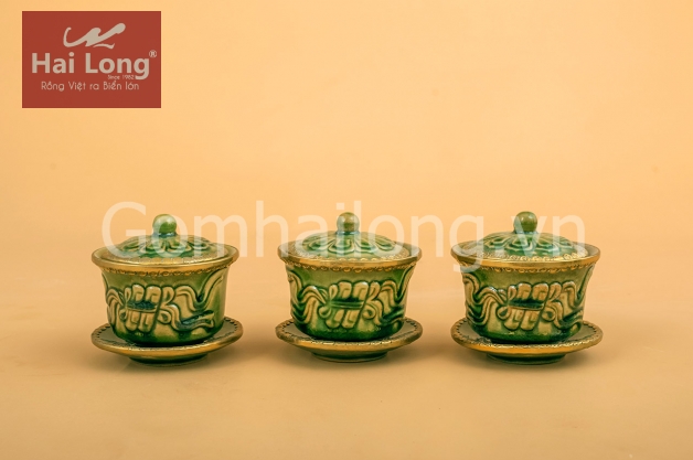 Bát sâm đồ thờ cúng gốm Bát Tràng