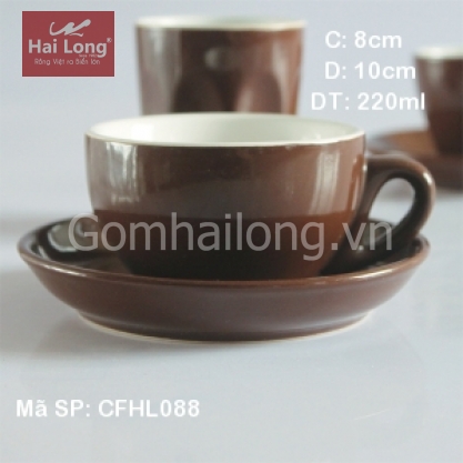 Tách cà phê Capuccino TBN 220ml (Nâu)