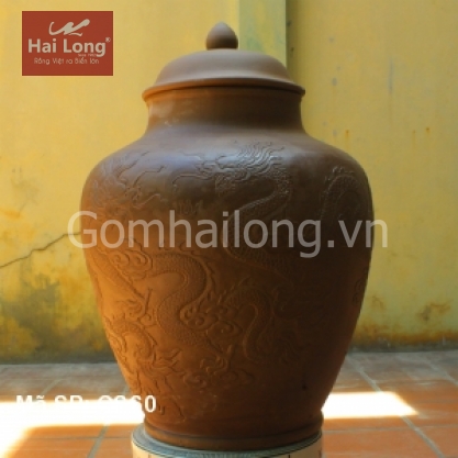 Chum sành ngâm rượu 60 lít - Ngũ Long Tranh Châu