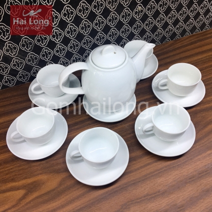 ấm chén pha trà gốm sứ Hải Long Bát Tràng