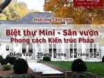 Mẫu biệt thự Mini kiểu Pháp nhỏ mà đúng chất với +16 Mẫu khác biệt
