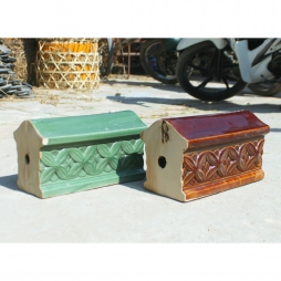 Bò nóc hoa chanh men xanh đồng