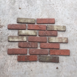 Gạch cổ ốp tường phối màu trộn tuyệt đẹp kt 55x200x14 mm