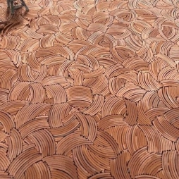 Gạch cong lát sân vườn nghệ thuật