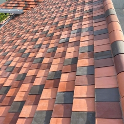 Mái ngói ManVillas 3 màu Đỏ đào - Nâu đỏ - Nâu đen