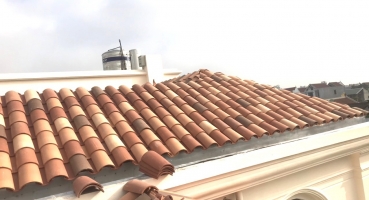 Ngói địa trung hải Mediteriano Hải Long thi công tại biệt thự anh Bình - Chương Mỹ