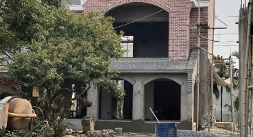 Ứng dụng gạch thẻ trộn màu tự nhiên tone đỏ đậm đỏ đào - Nam Định hinh 10