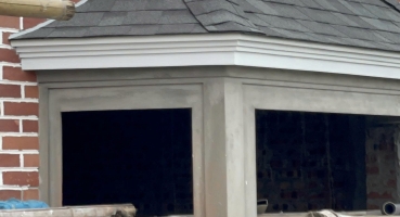 Ứng dụng gạch thẻ trộn màu tự nhiên tone đỏ đậm đỏ đào - Nam Định hinh 2