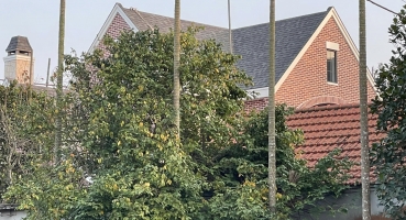 Ứng dụng gạch thẻ trộn màu tự nhiên tone đỏ đậm đỏ đào - Nam Định hinh 7