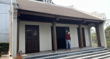 gạch xây nhà thờ tổ