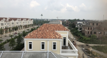 ngói mediteriano lợp biệt thự liền kề