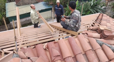 thi công ngói địa trung hải mediteriano