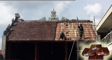 Nhà thờ họ - Hà Nam - Ngói hài kép men Cánh rán Cổ