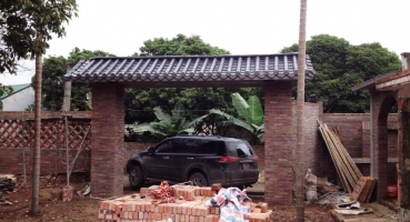 Ngói lợp Cổng biệt thự phong cách Hàn Quốc hinh 1