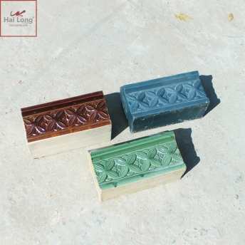 Bò nóc hoa chanh men xanh Hoàng gia Nhật 01