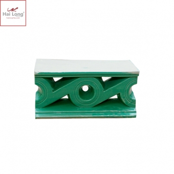 Bò nóc hoa dây cổ men xanh đồng cổ 01