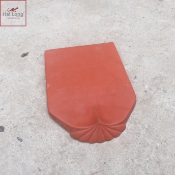 Ngói hài cổ màu đất nung cỡ đại 220 01