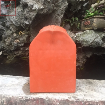 Ngói hài cổ màu đất nung cỡ đại 220 01