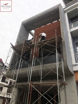 Thi công gạch thông gió