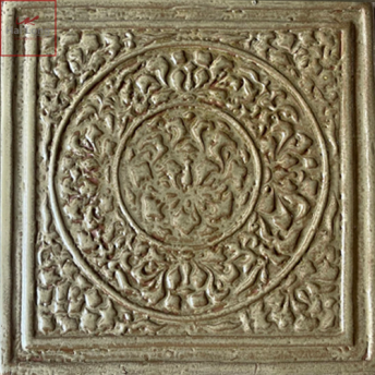 map gạch men hoàng thổ khắc hoa phù dung