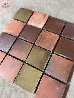 Gạch cổ Bát Tràng màu trộn nghệ thuật đúng lối cổ 01