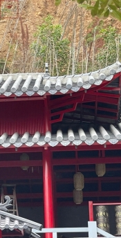 Ngói Âm Dương men ánh thép kiến trúc Chùa Cây Thị 01