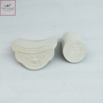 ngói âm dương màu trắng