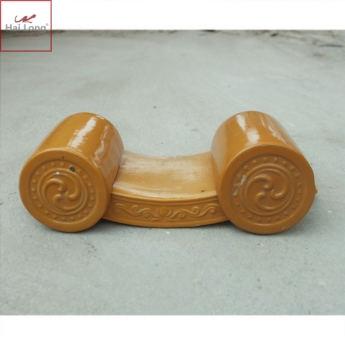 ngói âm dương hoa sen nhật men vàng golden