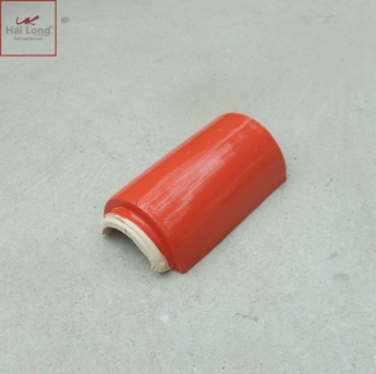 ngói âm dương men sứ đỏ
