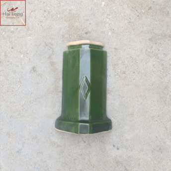 Ngói bò nóc men xanh đồng cổ chữ A cỡ trung 01