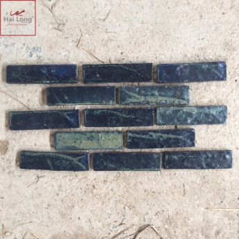 Gạch thẻ ốp tường men Lam vân kim tỏa 01