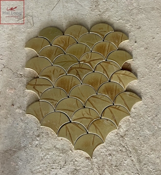 gạch vảy cá men lá trúc cổ