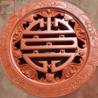 Gạch thông gió đất nung Chữ Thọ Ngũ Phúc