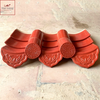 ngói âm dương màu đỏ