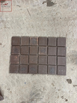 gạch gốm mộc 10cm tone nâu đậm nâu nhạt