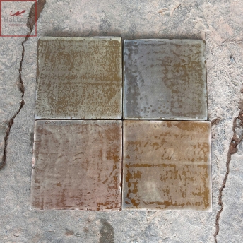 gạch men cổ bát tràng men nâu loang mẫu mới 2024