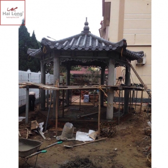 ngói âm dương lợp lầu ngũ giác