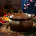 nồi đất 3 lít men nâu Bát Tràng