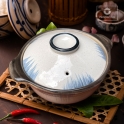 Nồi sứ vẽ tay thủ công hoạ tiết nét phẩy bút
