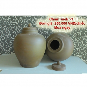Chum sành ngâm rượu Bảo Minh Bát Tràng 10 Lit Chum sành ngâm rượu Bảo Minh Bát Tràng 10 Lit
