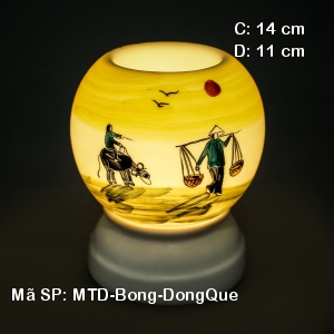 Đèn tinh dầu điện hoa văn Đồng Quê| Dáng Bóng|Sứ Bảo Minh Đèn tinh dầu điện hoa văn Đồng Quê| Dáng Bóng|Sứ Bảo Minh